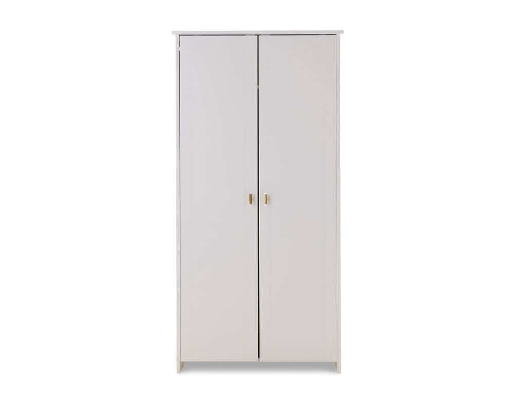 Obaby White Evie Double Wardrobe - White Background