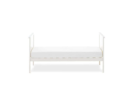 Obaby White Evie Mini Cot Toddler Bed - Bedroom View