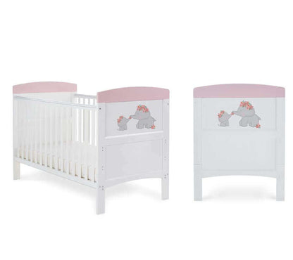 Grace Inspire Cot Bed & Under Drawer - White Background