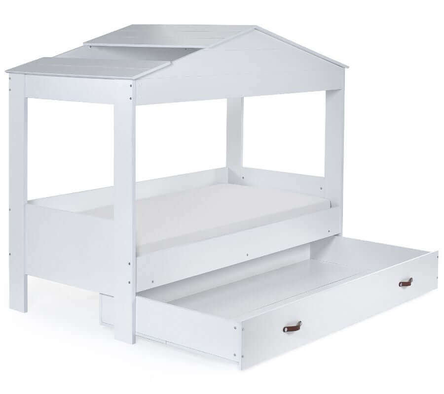  Hazel Low Sleeper Kids Bed - Underbed Draw - White Background