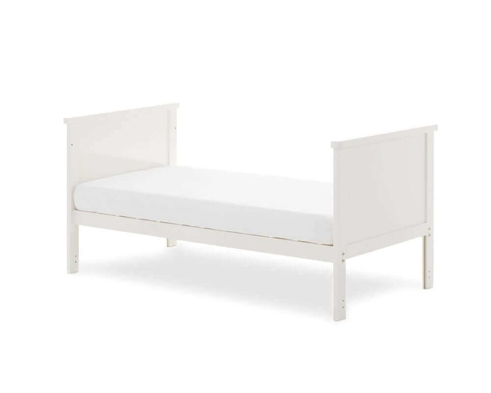 Obaby White Evie Cot Bed White Background