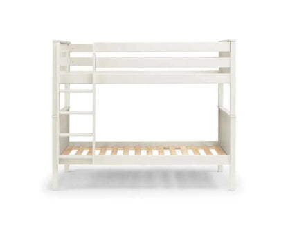 Front view of a bunk bed with white background - Surf White