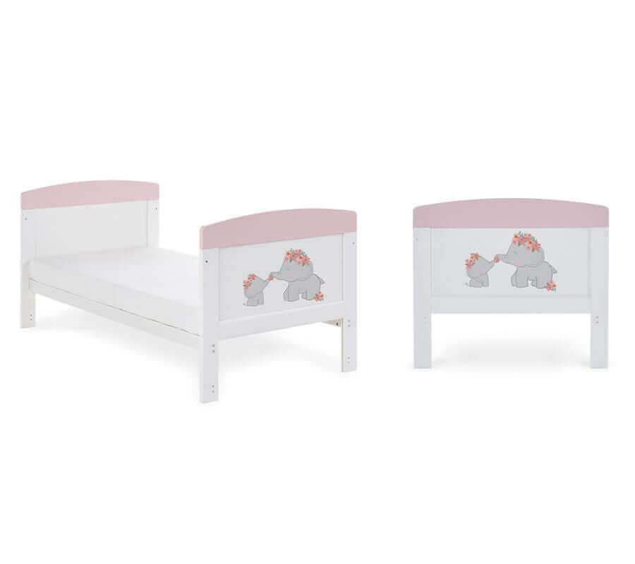 Grace Inspire Cot Bed & Under Drawer - White Background