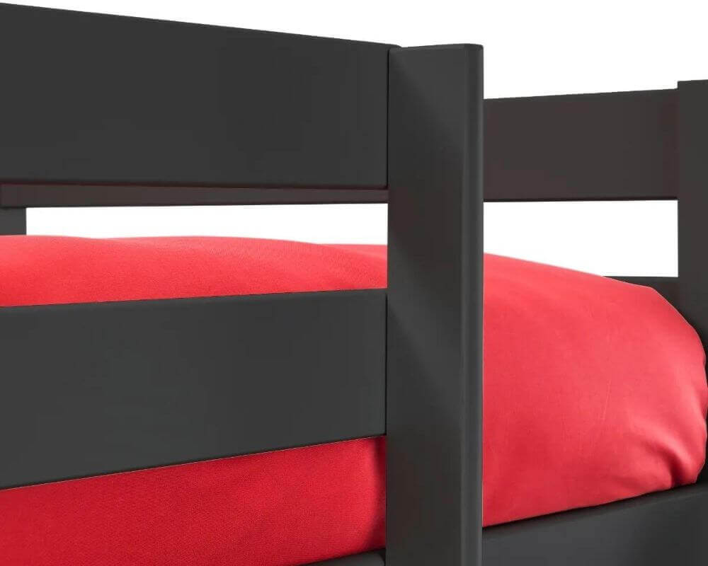 View Image of triple Sleeper Bunk Bed guard rail - Anthracite - white background