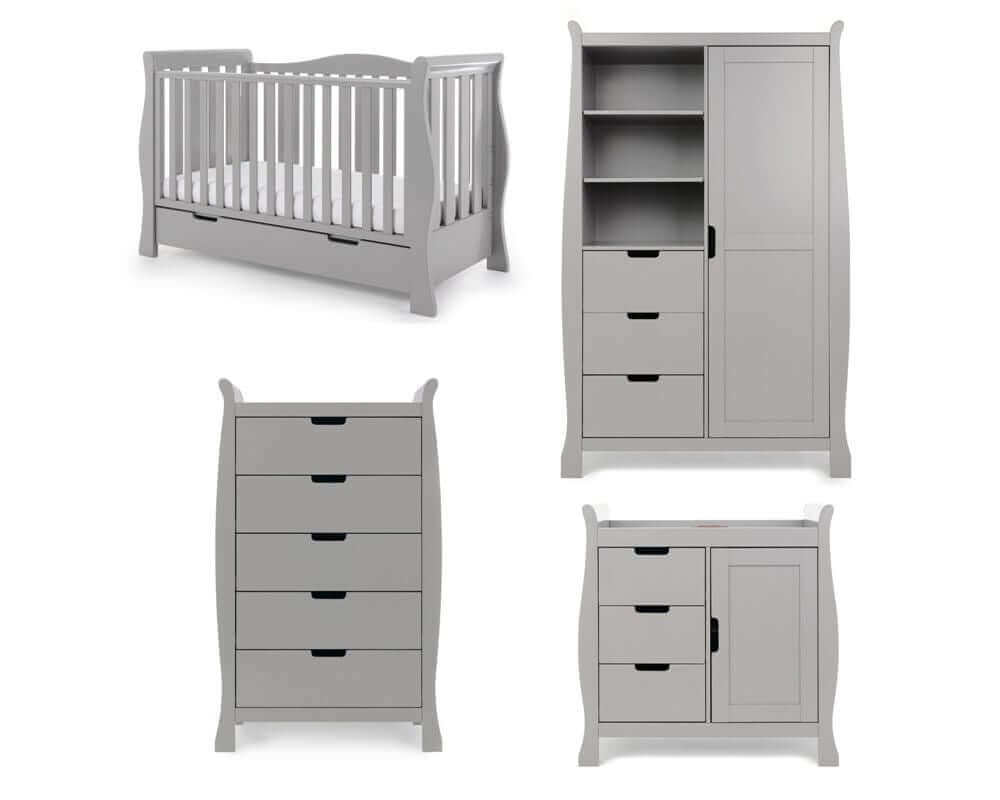 Obaby Stamford Luxe Cot Bed 4 Piece Room Set