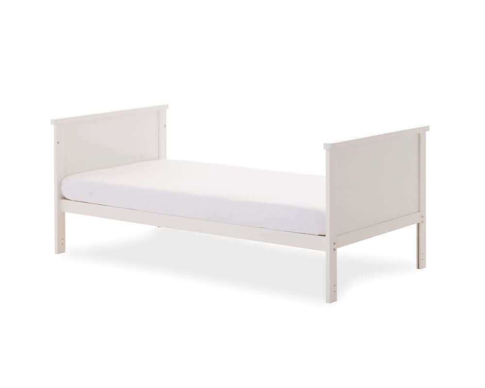 Obaby White Evie Cot Toddler Bed - White Background