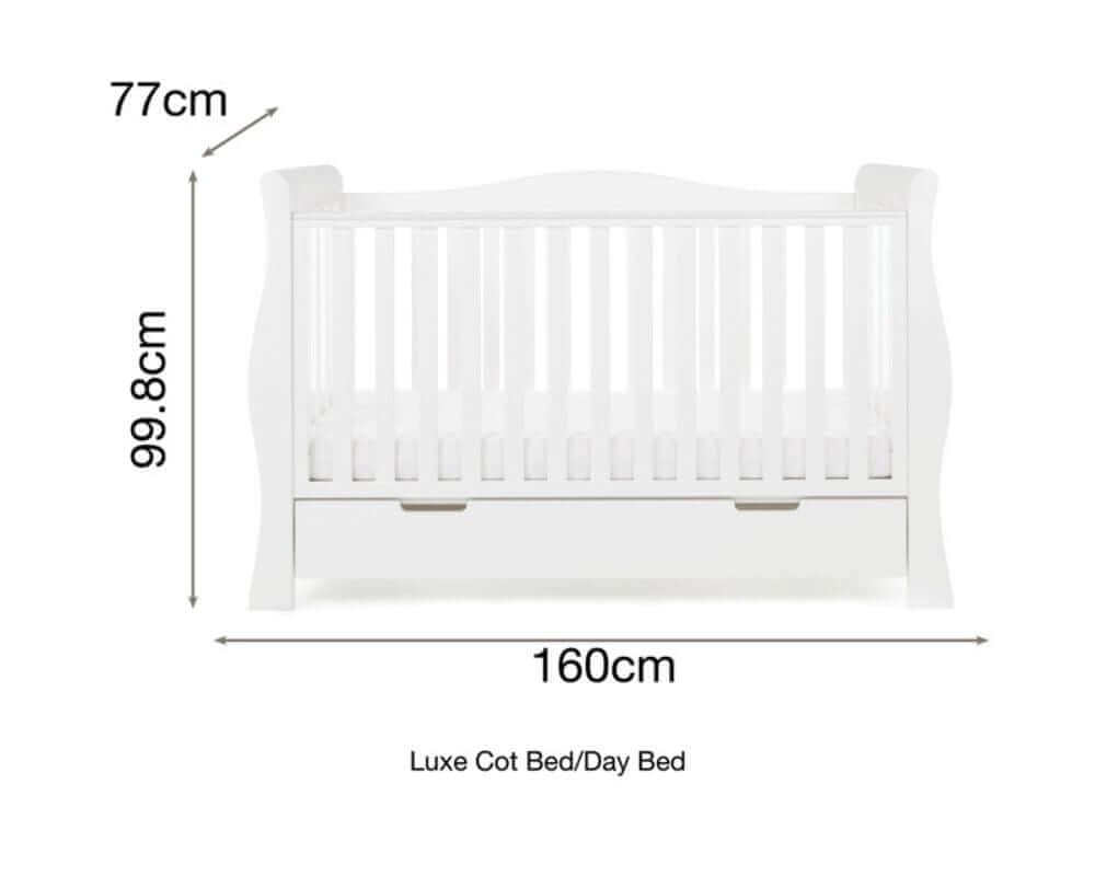 Obaby Stamford Luxe Sleigh Cot Bed