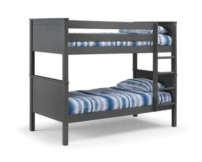  Front side view of a bunk bed with white background - Anthracite Grey