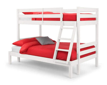 Image of triple Sleeper Bunk Bed - Surf White - white background