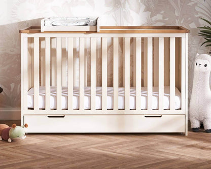  Obaby Evie Mini Cot Under Draw - Under Cot View - Bedroom Setting