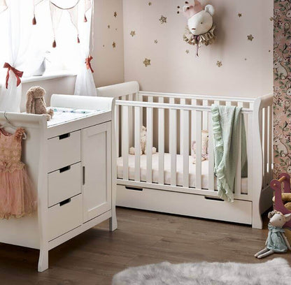 Stamford Mini Sleigh 2 Piece Cot Bed Room Set