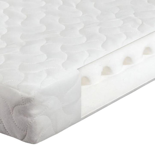 Airwave Foam Cotbed Mattress - White Background