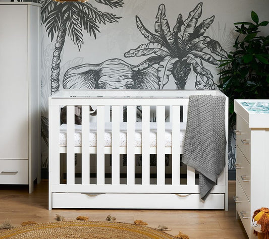 Obaby Nika Cot Bed & Under Drawer