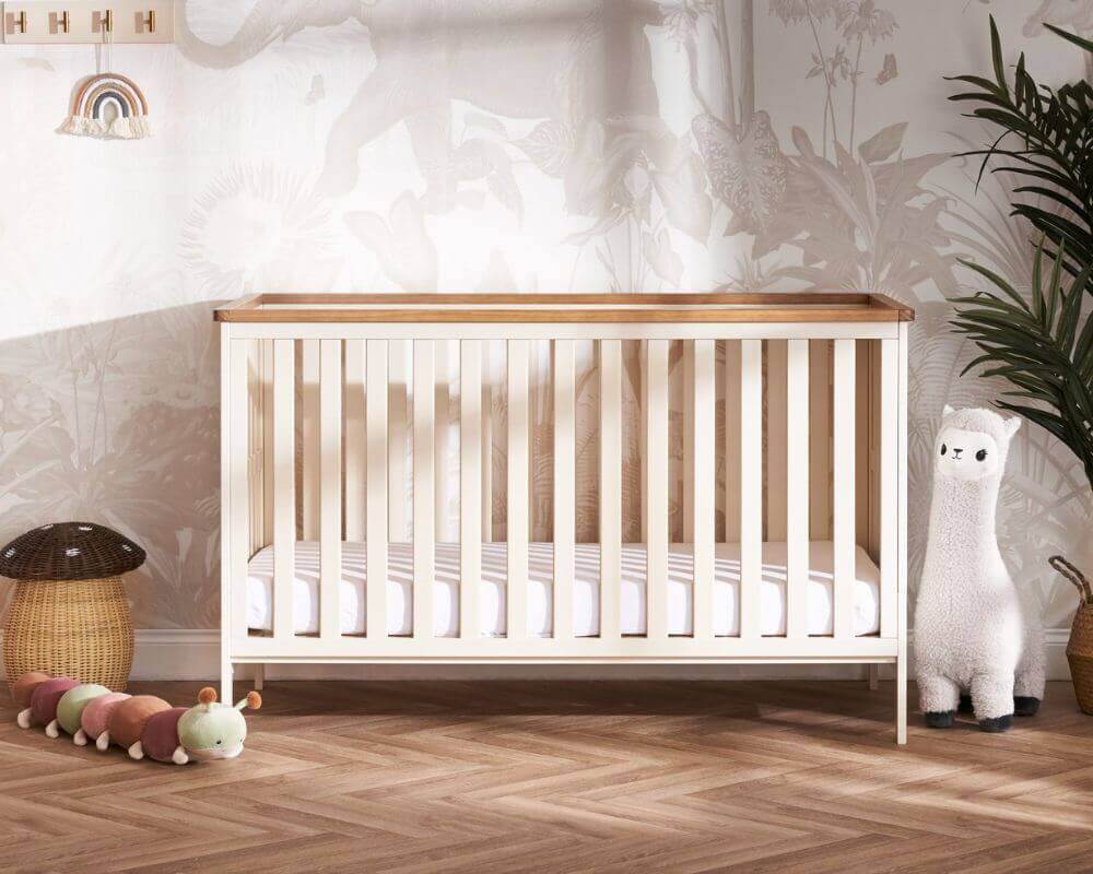 Obaby Cashmere Evie Cot Bed - Bedroom View