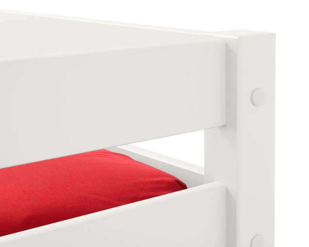 View Image of triple Sleeper Bunk Bed corner guard rail - Surf White - white background