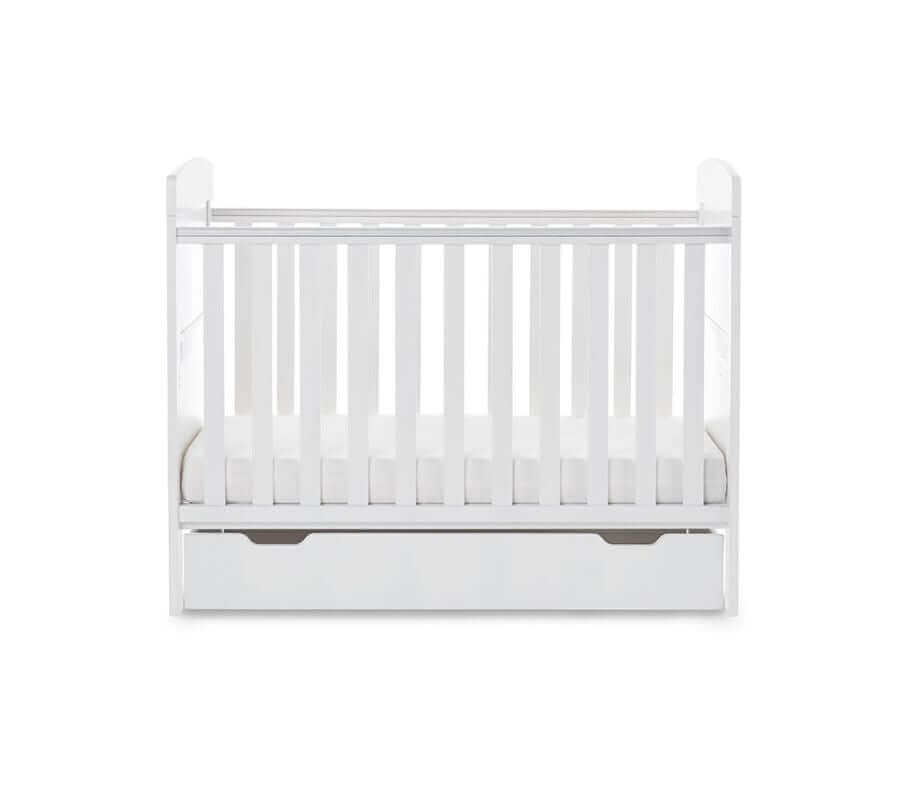 Obaby Grace Mini Cot Bed With Underdraw - White Background