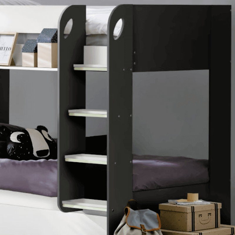 Julian Bowens Mars Bunk Bed & Underbed - View Of Side Ladders