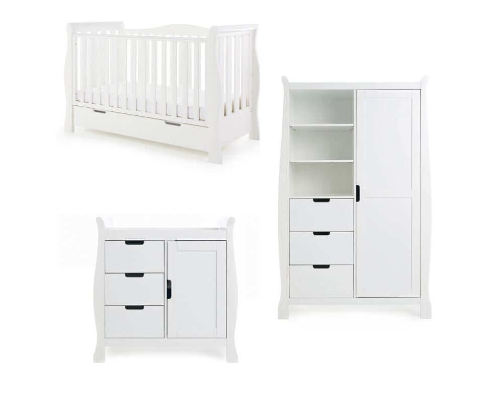 Obaby Stamford Luxe 3 Piece Cot Bed Room Set