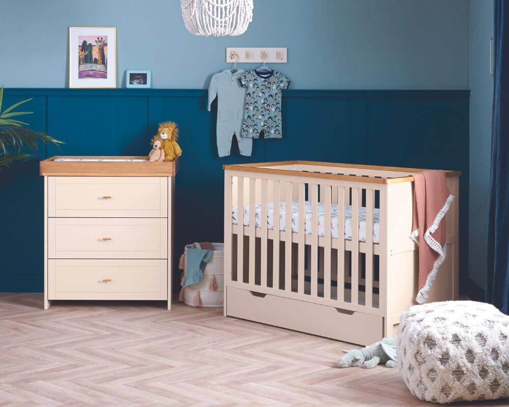 Obaby Cashmere Evie Mini 2 Piece Room Set - Bedroom Setting