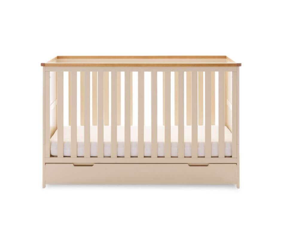  Obaby Evie Mini Cot Under Draw - Under Cot View - White Background