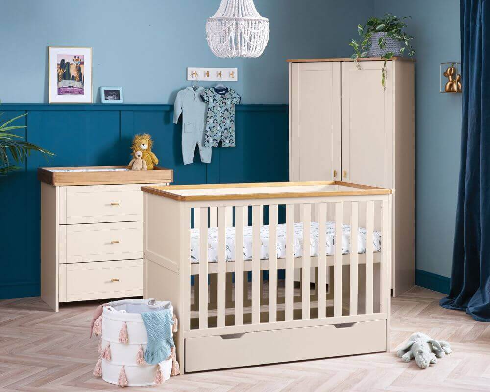 Obaby Cashmere Evie Mini 3 Piece Room Set - Bedroom View