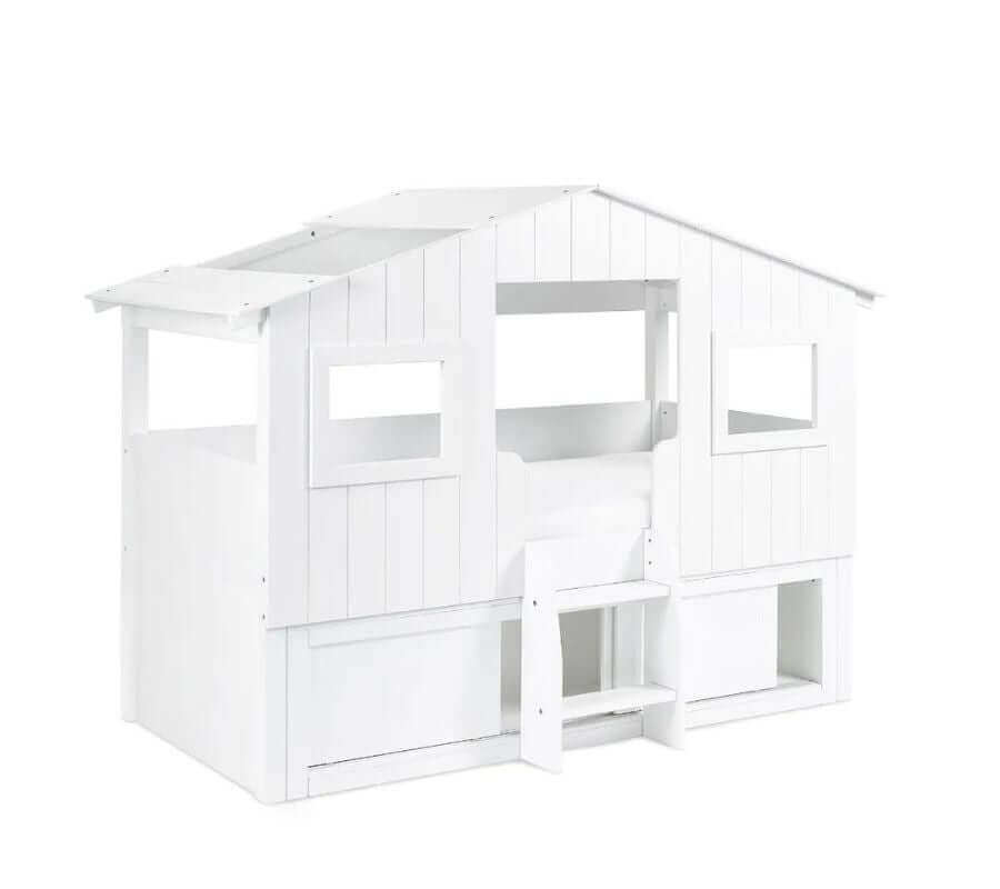 Acorn Treehouse Midsleeper & Storage Unit - White Background