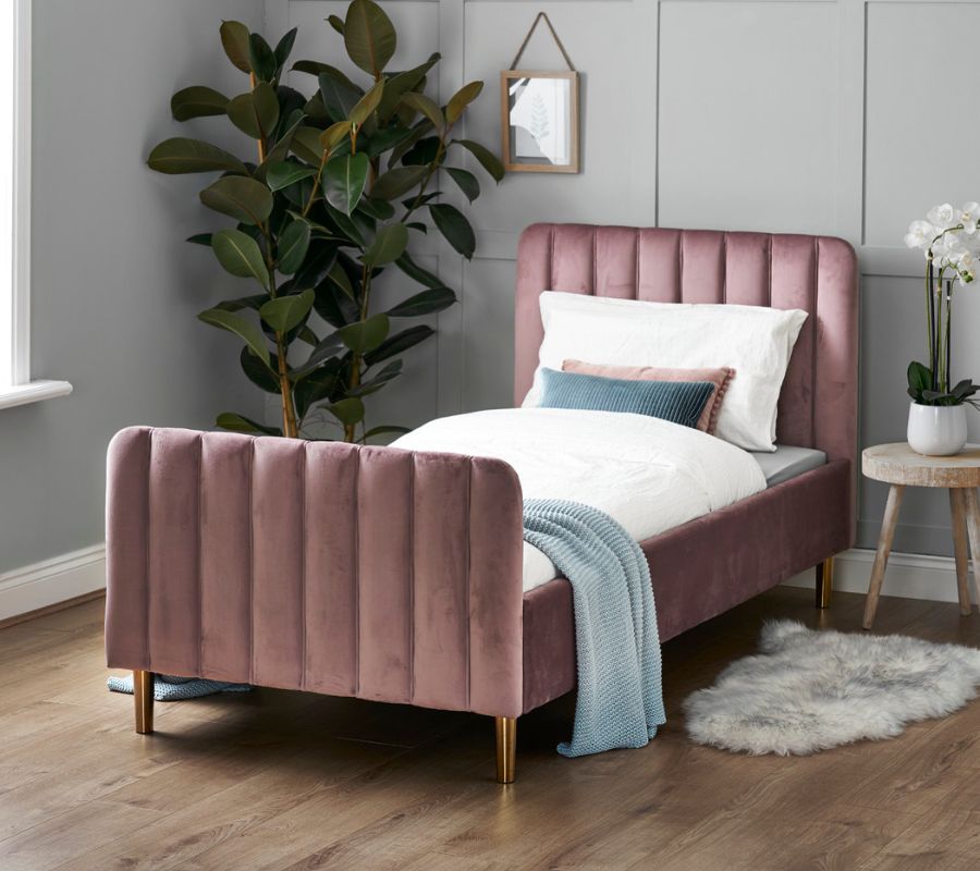 Gatsby Velvet Kids Single Bed