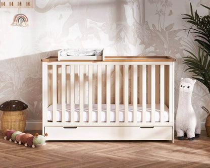 Obaby Cashmere Evie Cot Bed With Under Draw - Bedroom View