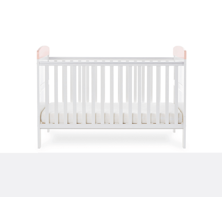 Grace Inspire Cot Bed & Under Drawer - White Background