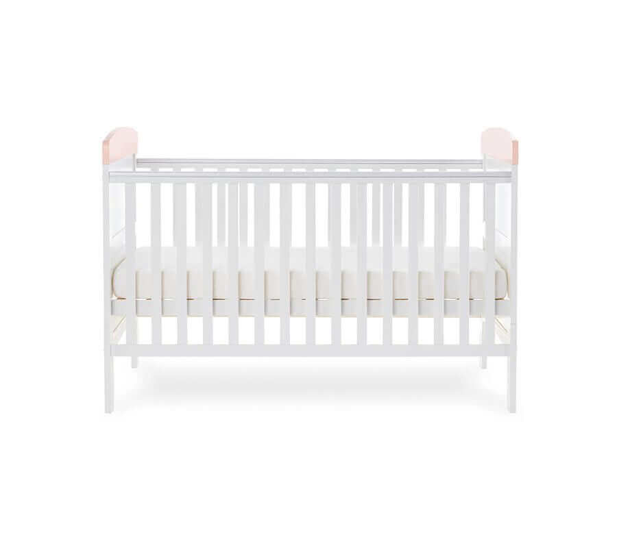 Grace Inspire Cot Bed & Under Drawer - White Background