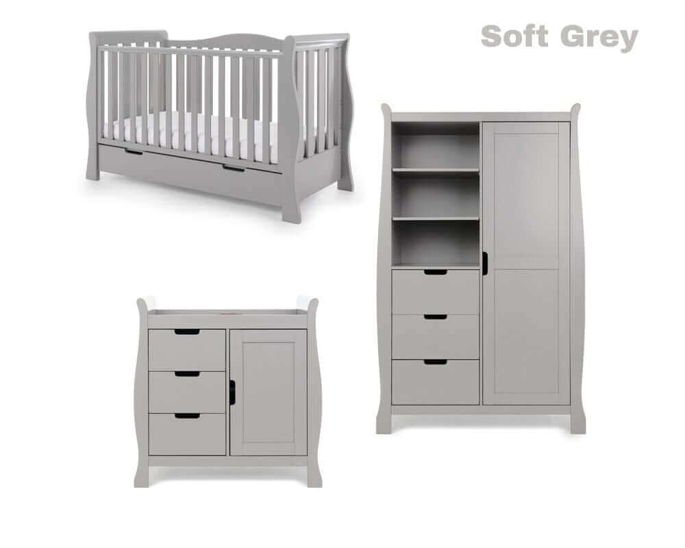 Obaby Stamford Luxe 3 Piece Cot Bed Room Set