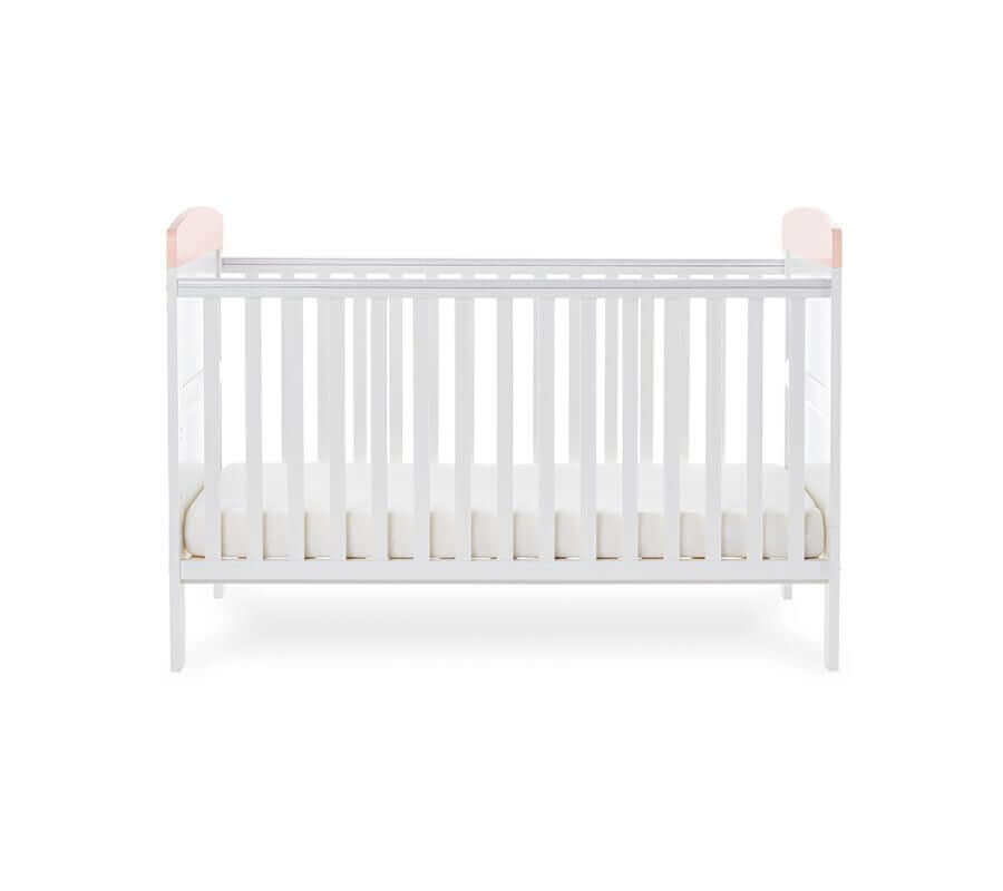 Grace Inspire Cot Bed & Under Drawer - White Background