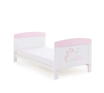 Grace Inspire 2 Piece Unicorn Cot Bed Room Set - White Background