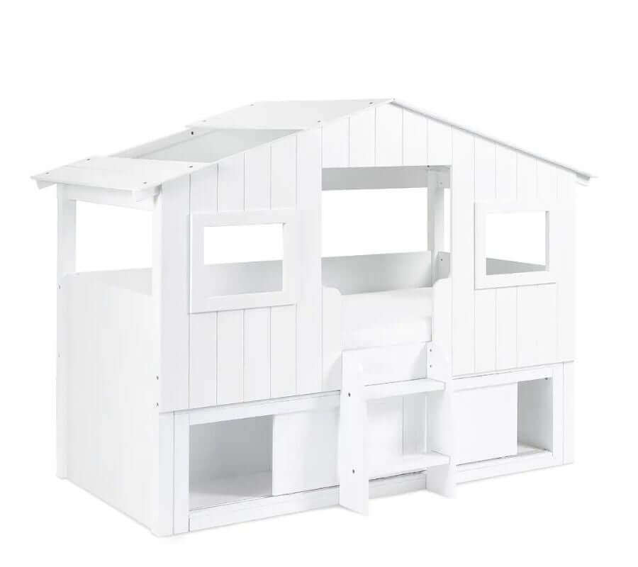 Acorn Treehouse Midsleeper & Storage Unit - White Background