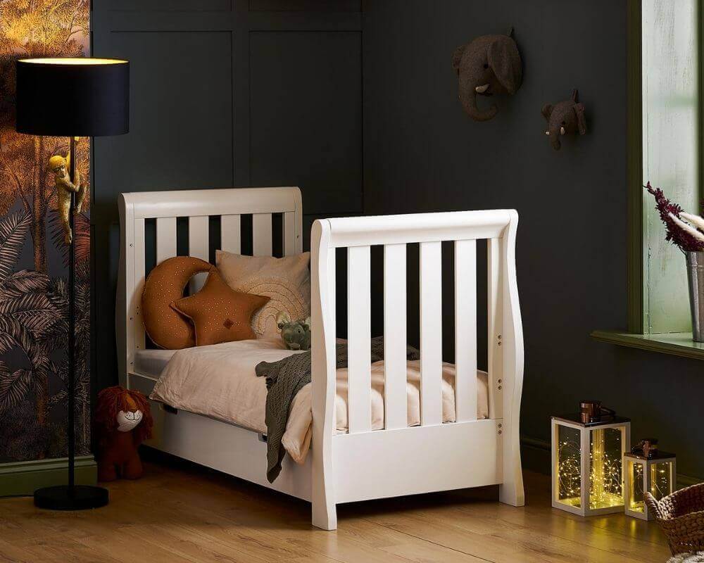 Obaby Stamford Luxe Sleigh Cot Bed