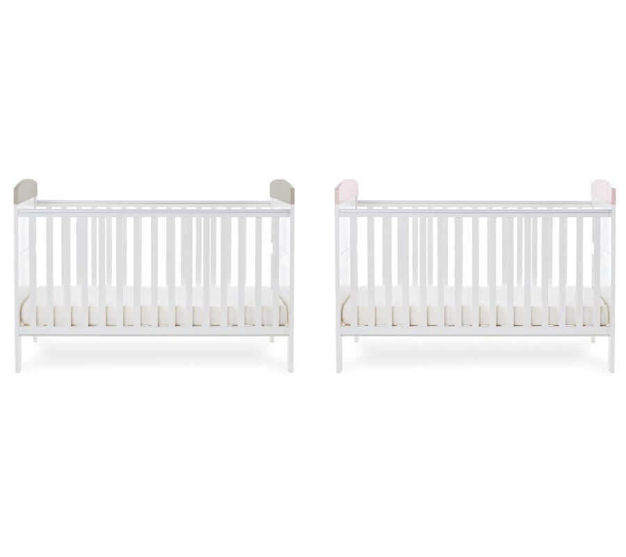 Grace Inspire Cot Bed & Under Drawer - White Background