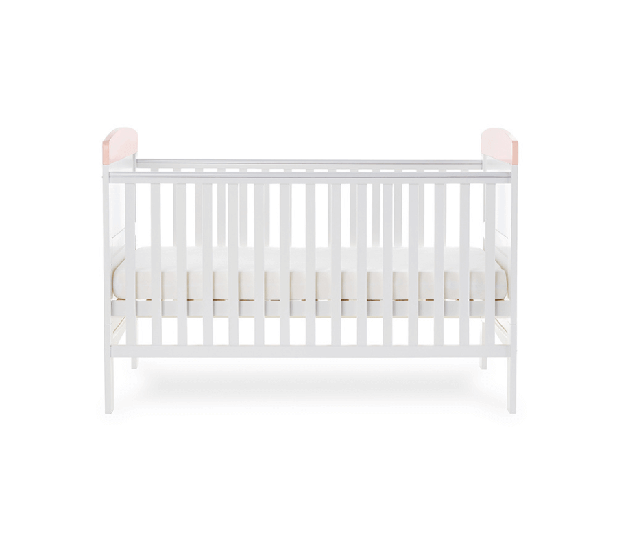 Grace Inspire Cot Bed & Under Drawer - White Background