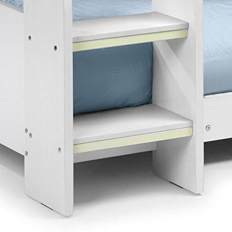 Julian Bowen Domino Bunk Bed - Lower View - Bunk Steps