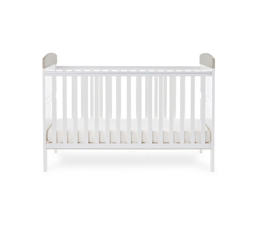 Grace Inspire Cot Bed & Under Drawer - White Background