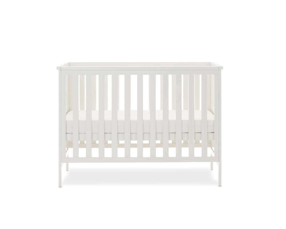 Obaby White Evie Mini Cot Bed - Bedroom View