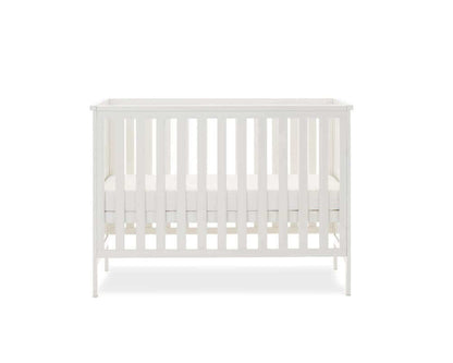 Obaby White Evie Mini Cot Bed - Bedroom View