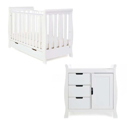 Stamford Mini Sleigh 2 Piece Cot Bed Room Set