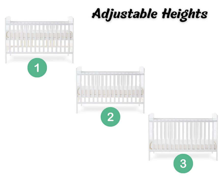  Obaby Grace 2 Piece Cot Bed Room Set - Adjustment setting View