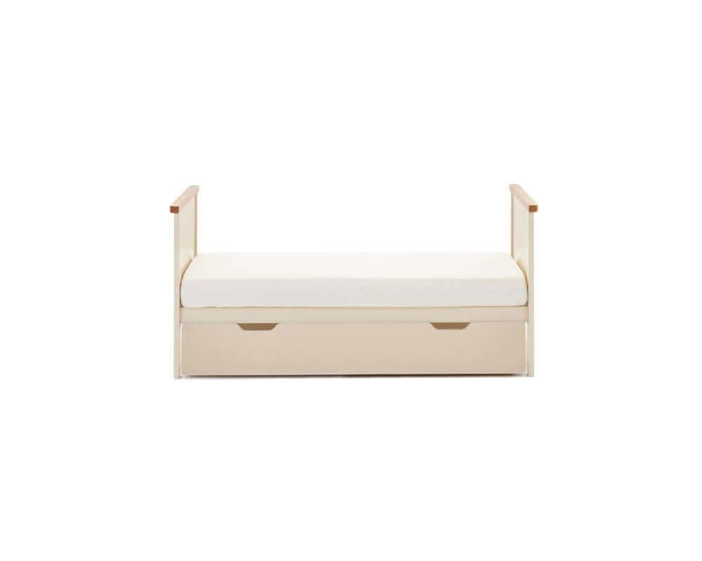  Obaby Evie Mini Toddler Bed Under Draw - Under Cot View - White Background