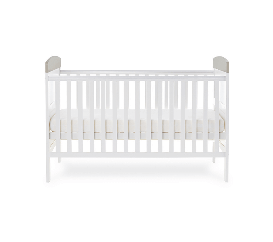 Grace Inspire Cot Bed & Under Drawer - White Background