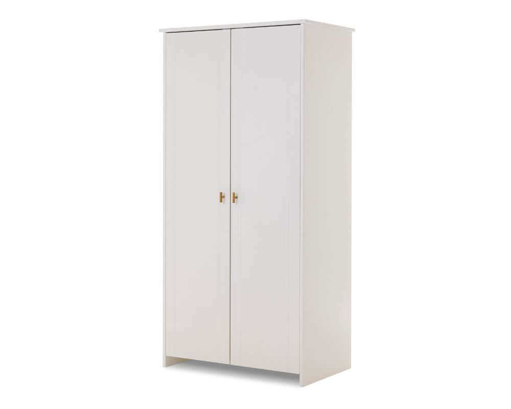 Obaby White Evie Double Wardrobe - White Background