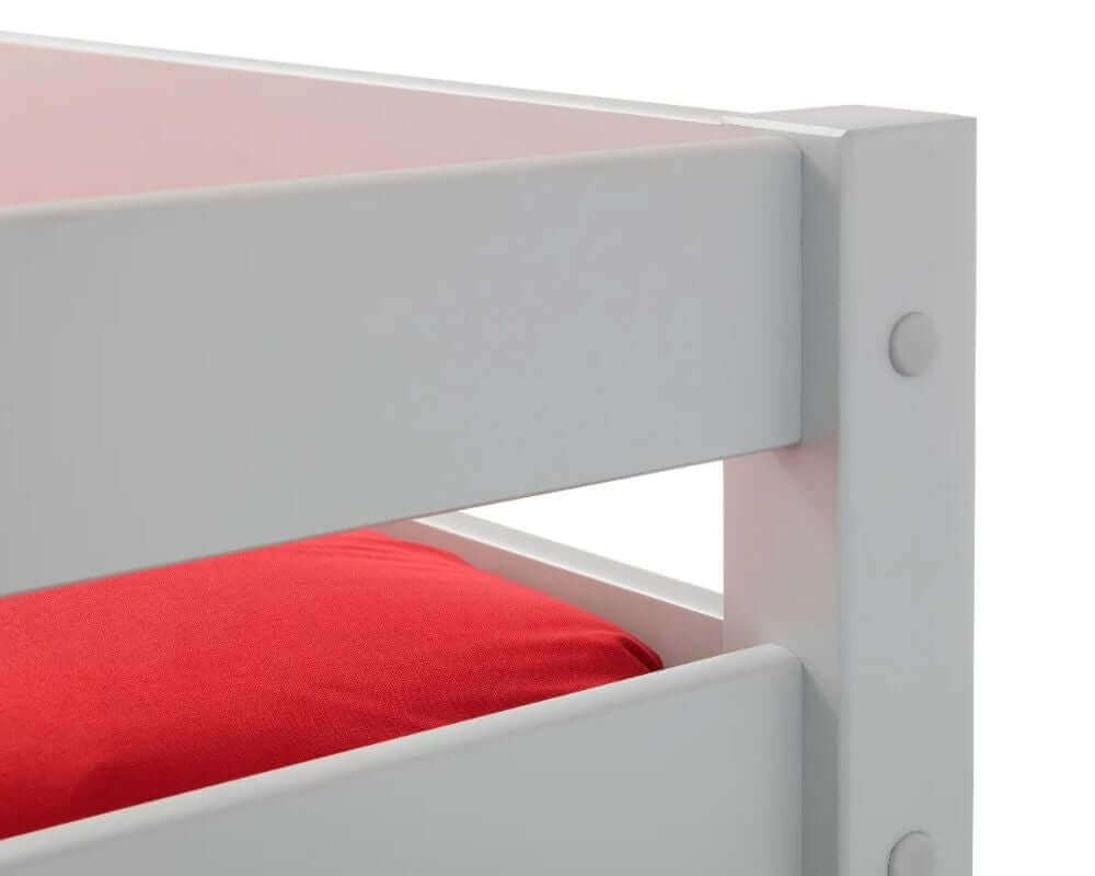  view of triple Sleeper Bunk Bed ladders - Dove Grey - White Background