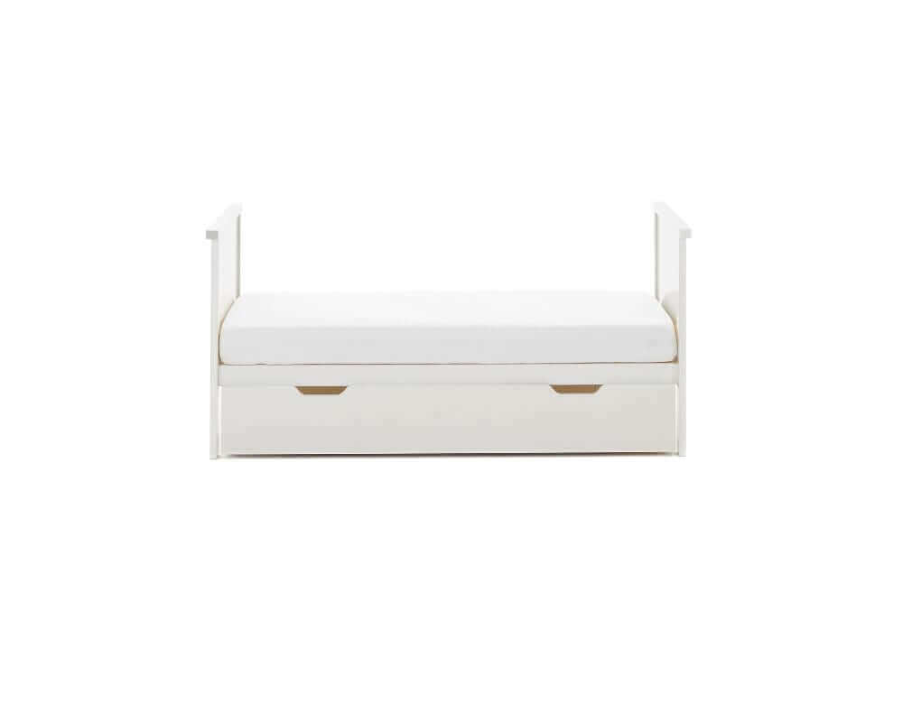  Obaby Evie Mini Toddler Bed Under Draw - Under Cot View - White Background