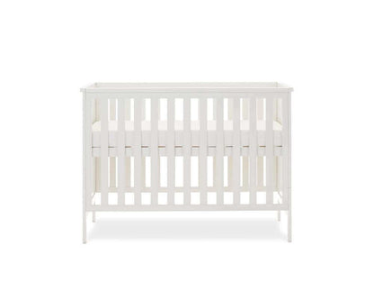 Obaby White Evie Mini Cot Bed - Bedroom View