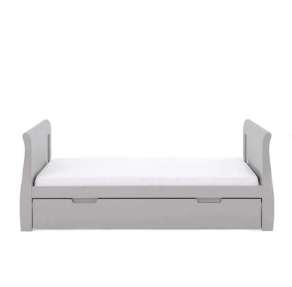 Obaby Stamford Classic Toddler Bed - Soft Grey - White Background